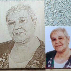 Portret Zdjęcie z telefonu Pamiątka Prezent A4 grawer laserowy